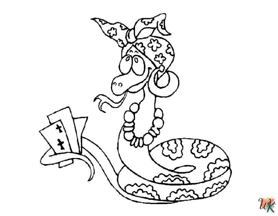 Coloriage Serpent 8