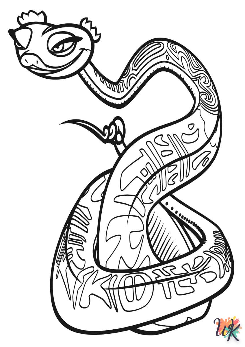 Coloriage Serpent 80