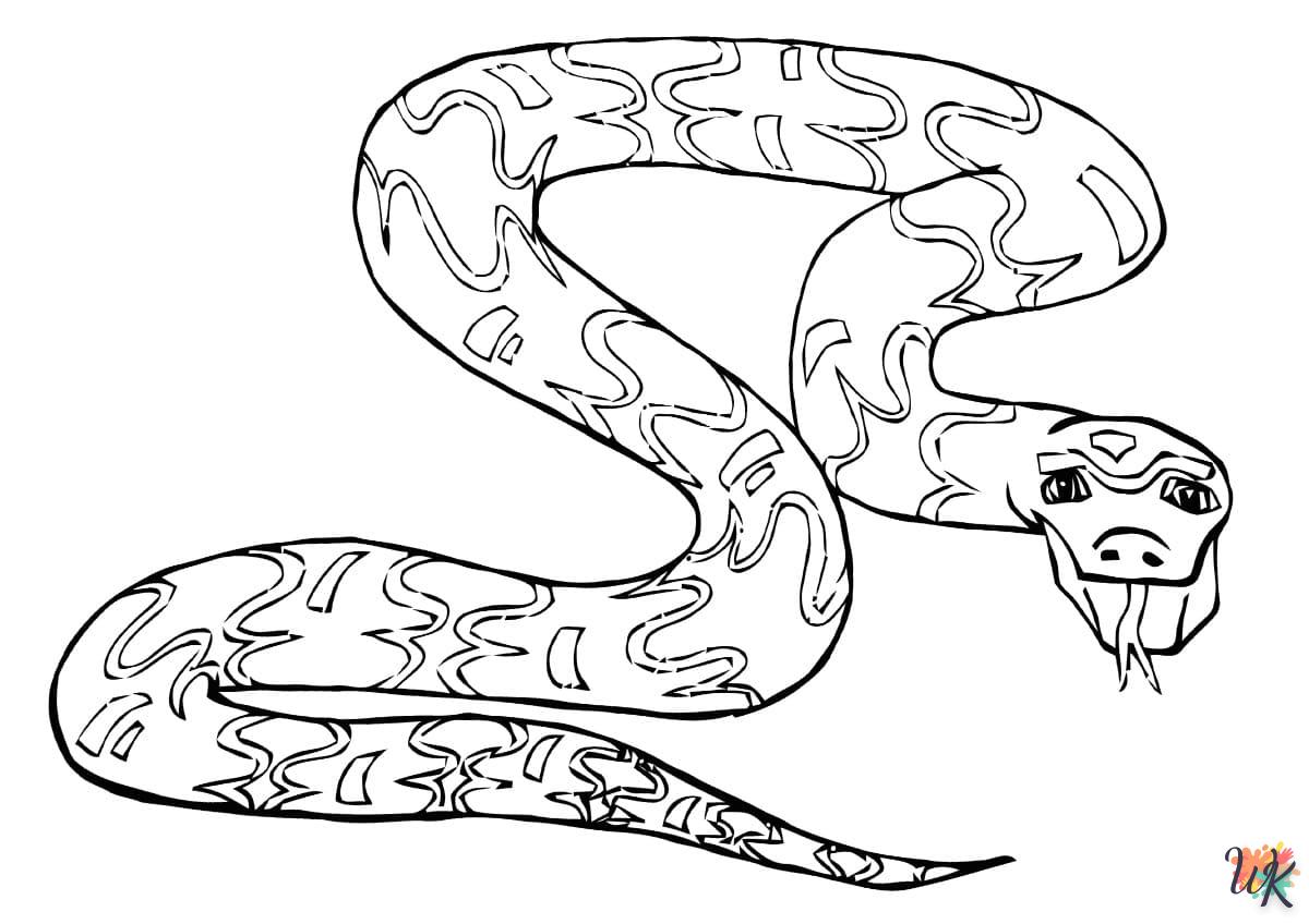 Coloriage Serpent 82