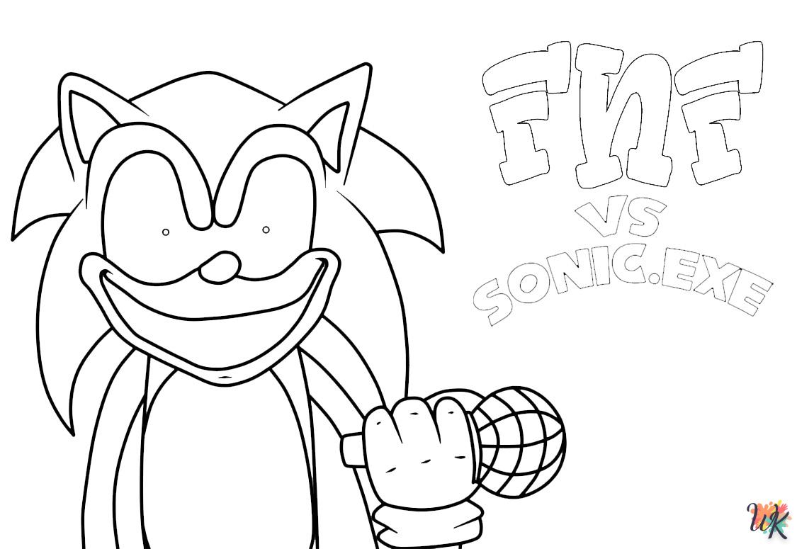 coloriage Sonic  educatif pour enfant 1