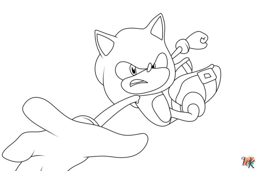 coloriage Sonic  à colorier en ligne gratuit