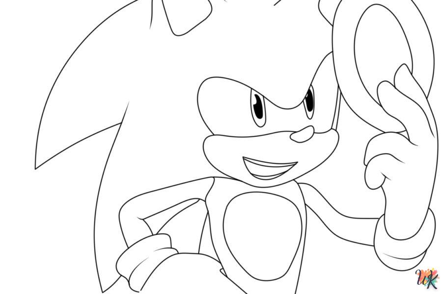 coloriage Sonic  et dessin a imprimer