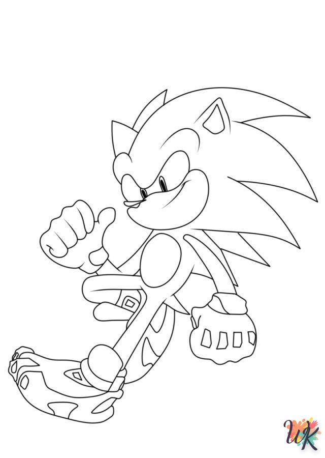 coloriage Sonic  pour enfant de 8 ans 2