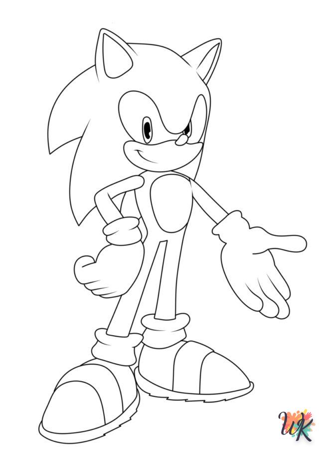 imprimer coloriage Sonic  pour enfant