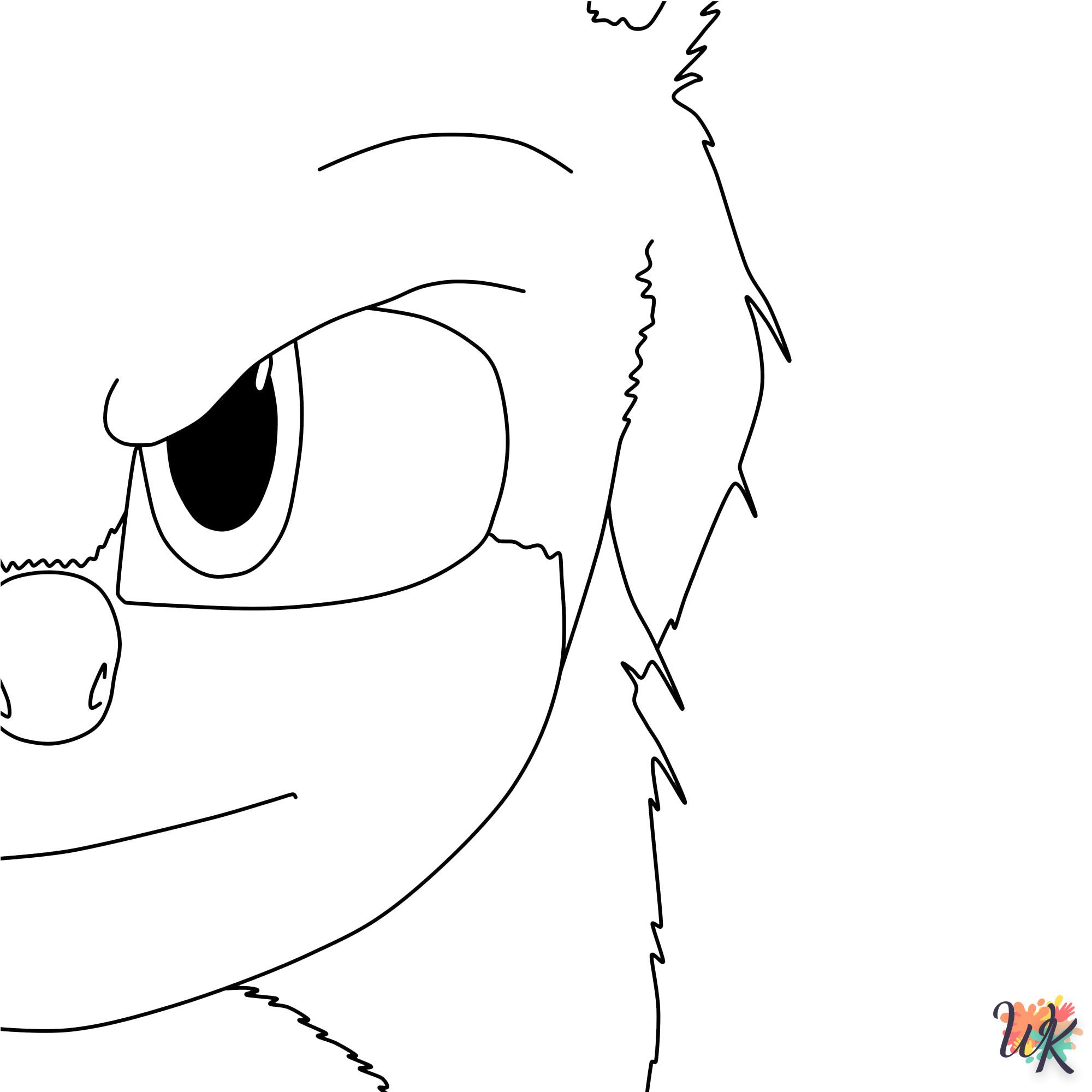 coloriage Sonic  pour enfant de 4 ans