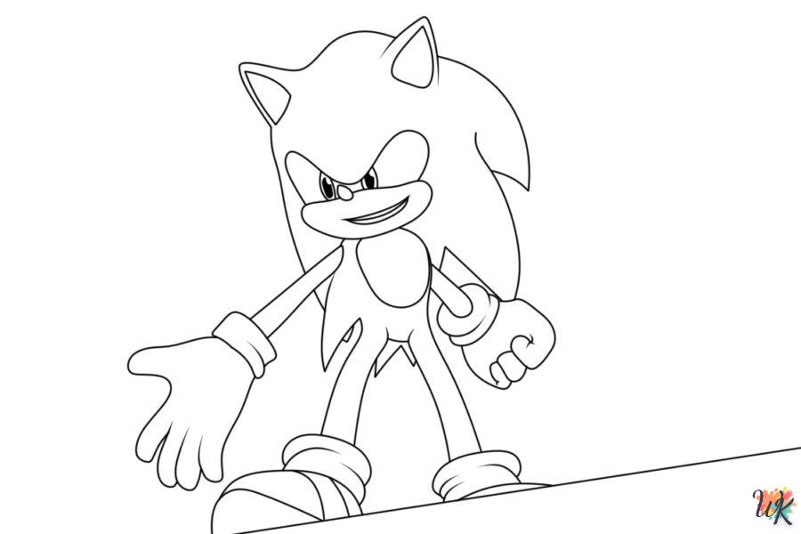 image de coloriage Sonic  pour enfant 1