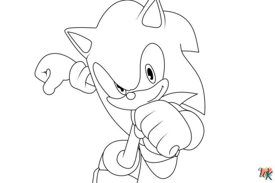 coloriage Sonic  a imprimer gratuitement