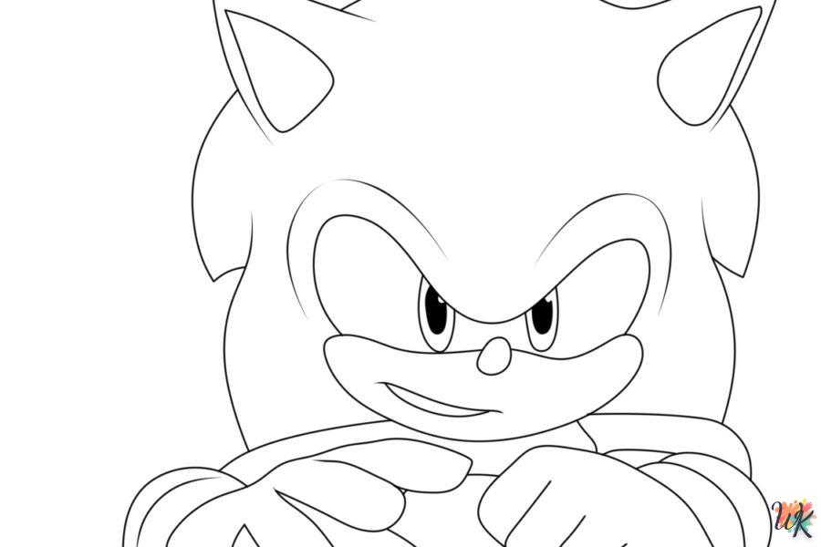 coloriage Sonic  a imprimer enfant 5 ans 1