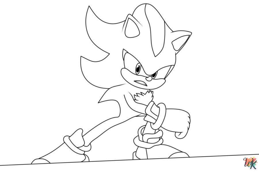 coloriage Sonic  pour bebe a imprimer