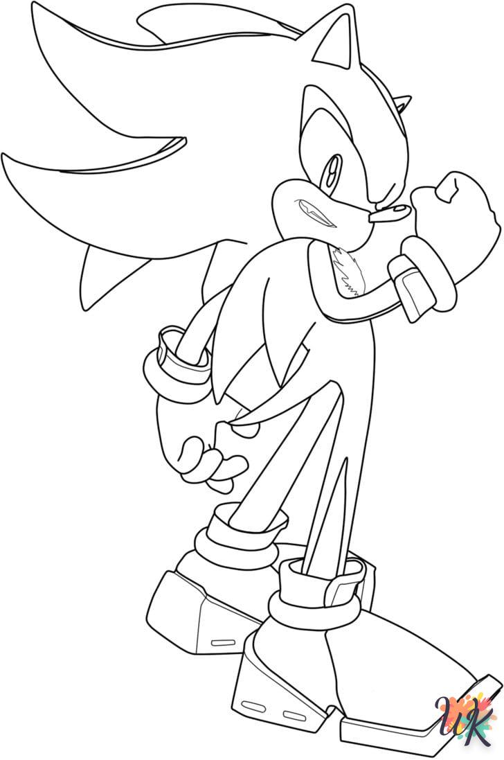 coloriage Sonic  pour enfant de 8 ans 1