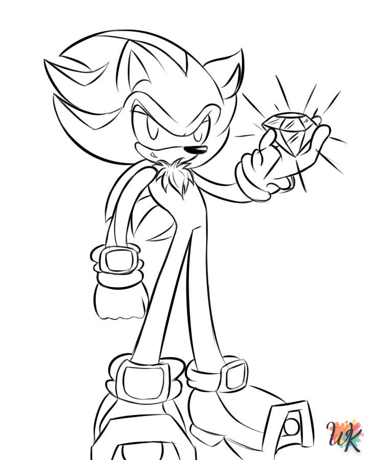 coloriage Sonic  a colorier en ligne