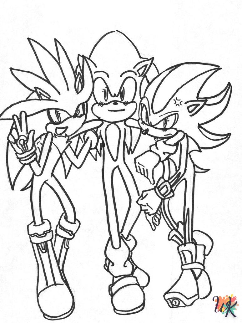 coloriage Sonic  de pour enfants