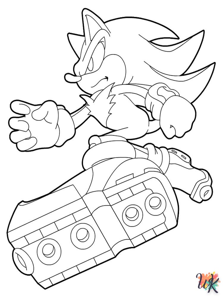 coloriage Sonic  sonic en ligne gratuit à imprimer