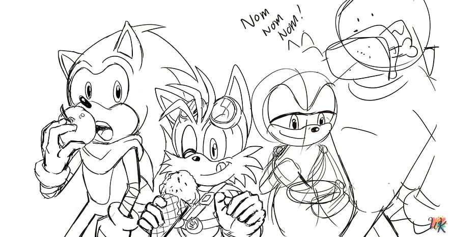 coloriage Sonic  a telecharger