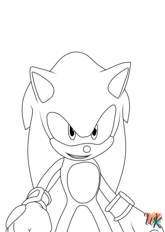 imprimer coloriage Sonic  gratuit