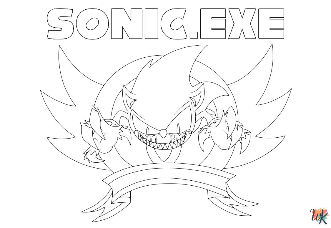 coloriage Sonic  bebe à imprimer 1