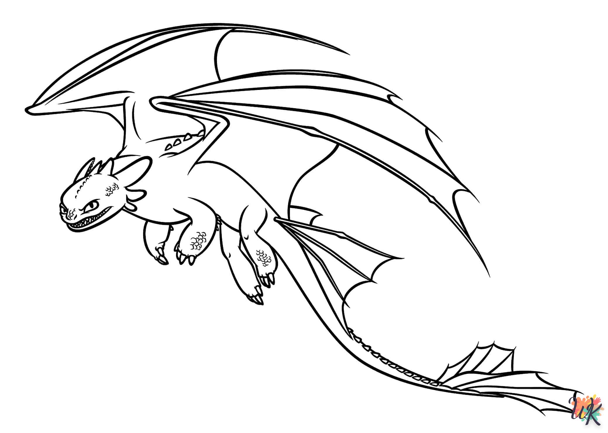 coloriage Toothless  sonic en ligne gratuit à imprimer