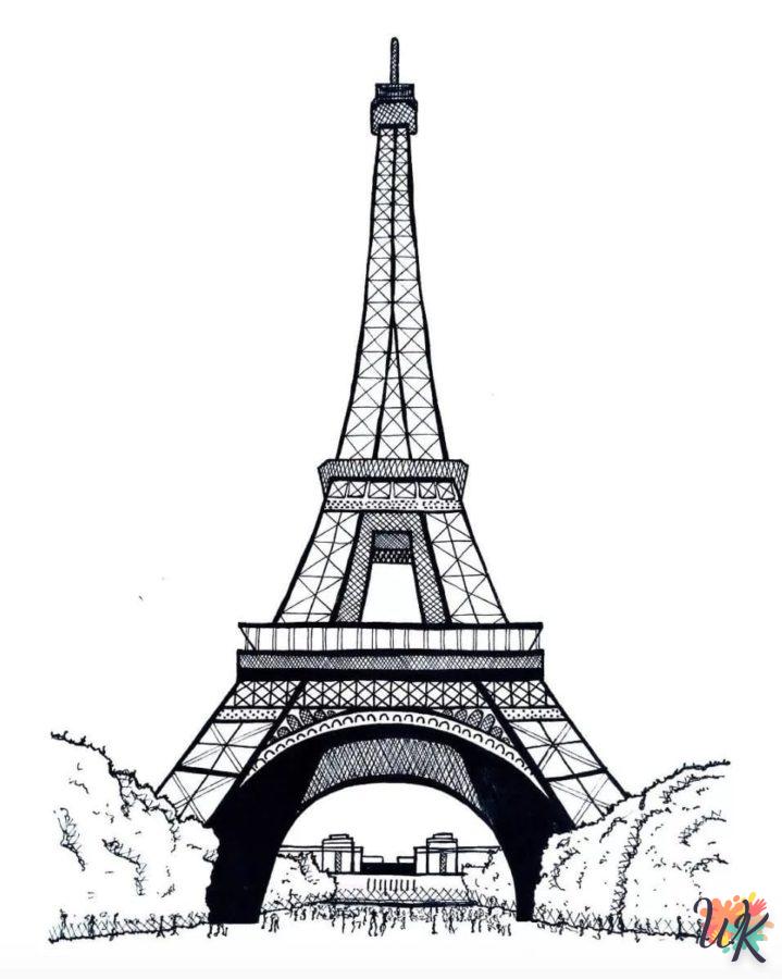 coloriage Tour Eiffel  et apprentissage