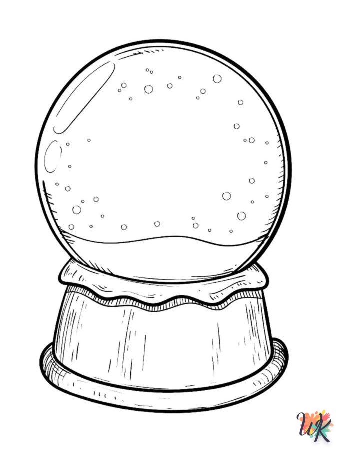 coloriage Une Boule à Neige  sonic en ligne gratuit à imprimer