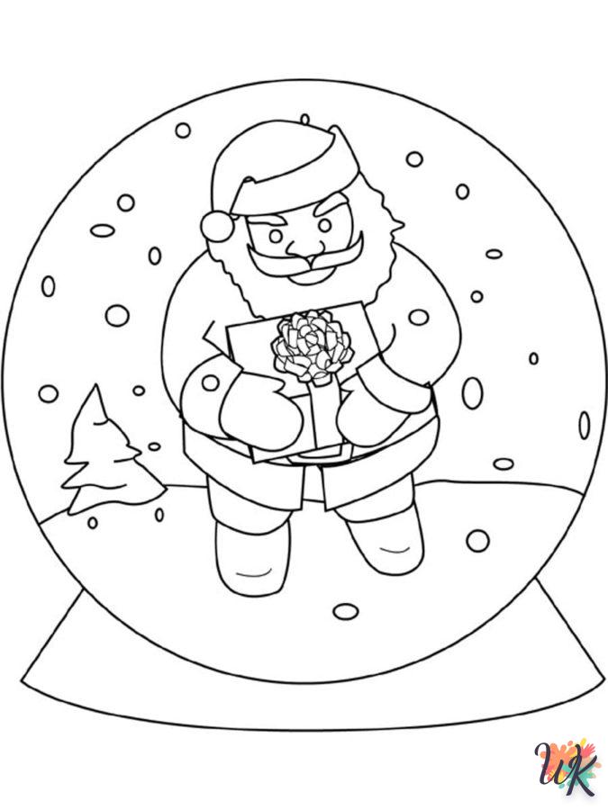 coloriage Une Boule à Neige  animaux enfant a imprimer