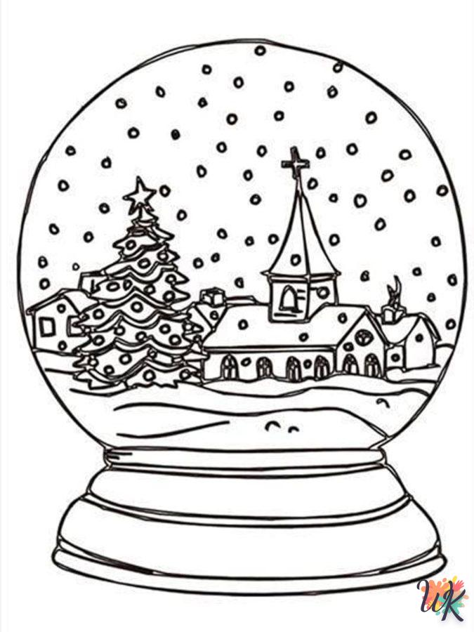 coloriage Une Boule à Neige  pour enfant a imprimer