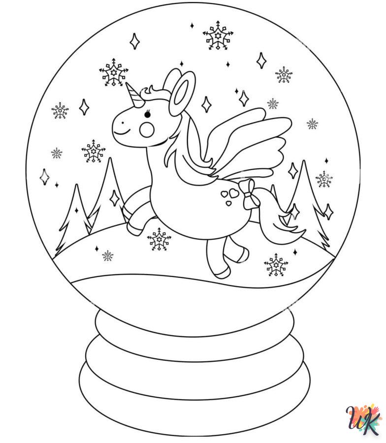 coloriage Une Boule à Neige  pour enfant de 3 ans