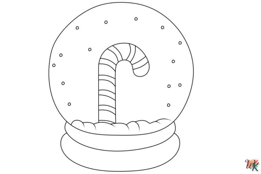 coloriage Une Boule à Neige  7 ans en ligne gratuit à imprimer