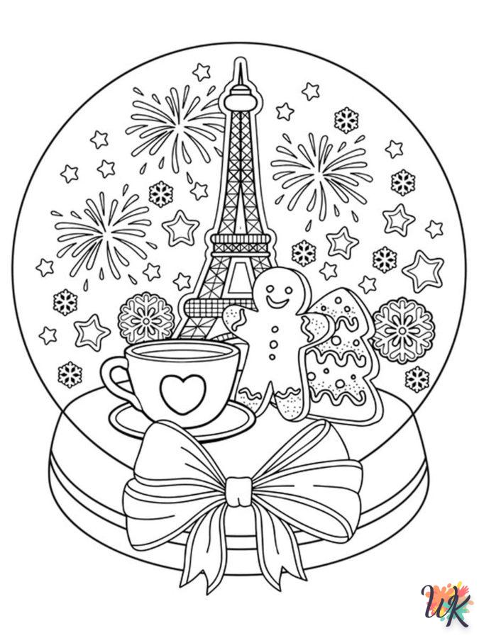 coloriage Une Boule à Neige  pour enfants a imprimer