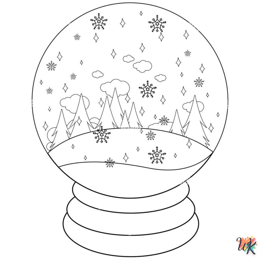 imprimer coloriage Une Boule à Neige