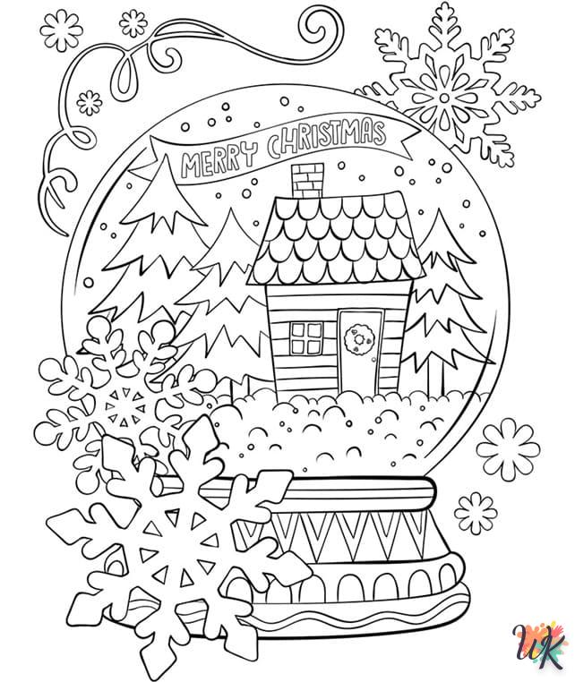 coloriage Une Boule à Neige  pour enfants à télécharger