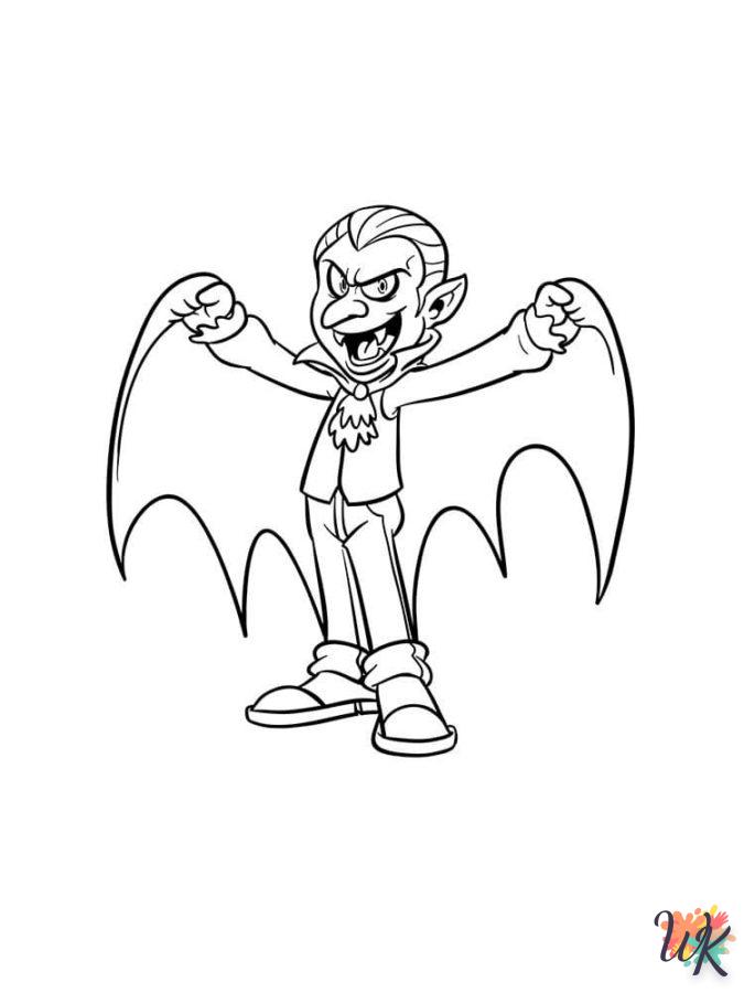 coloriage Vampire  pour enfant de 2 ans 2