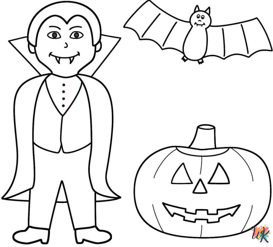 alphabet coloriage Vampire  en ligne 1