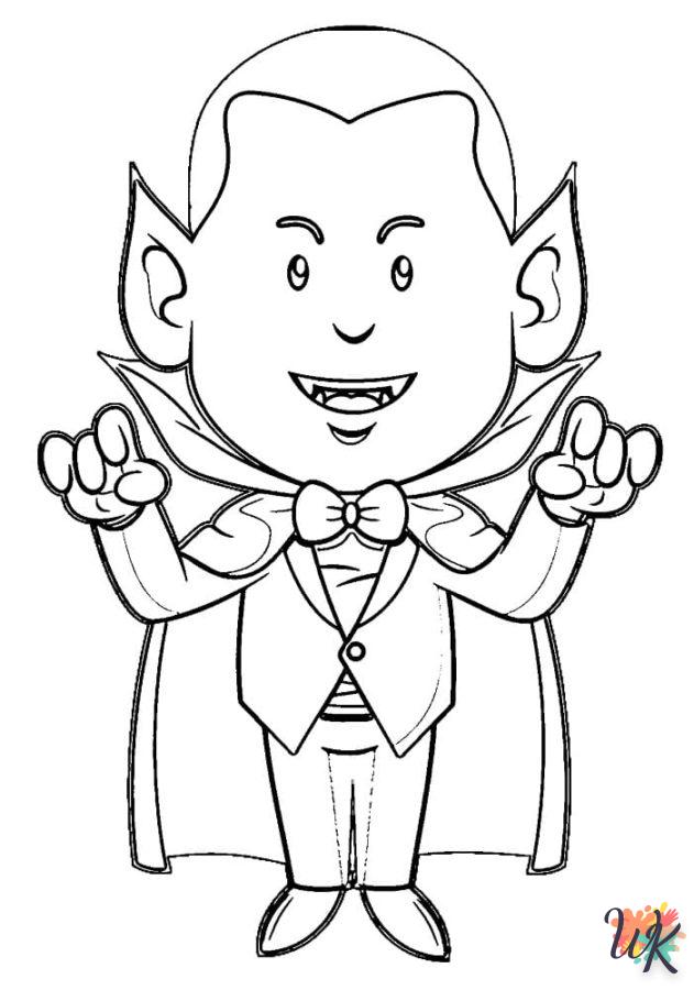 coloriage Vampire  bebe à imprimer gratuit