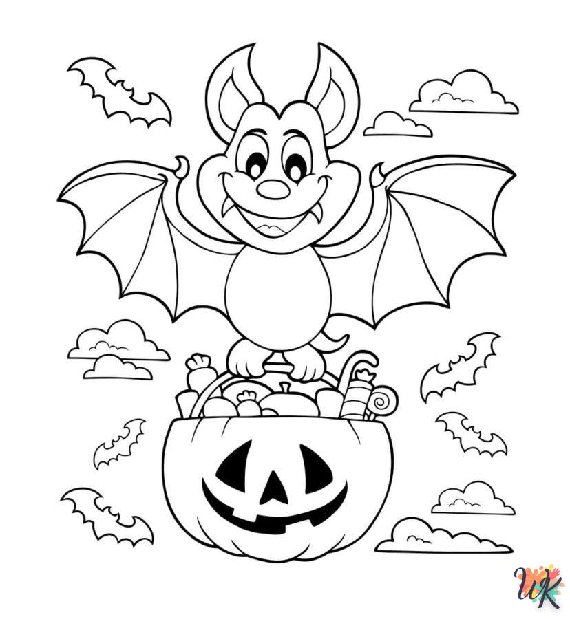 coloriage Vampire  enfant 5 ans à imprimer 2