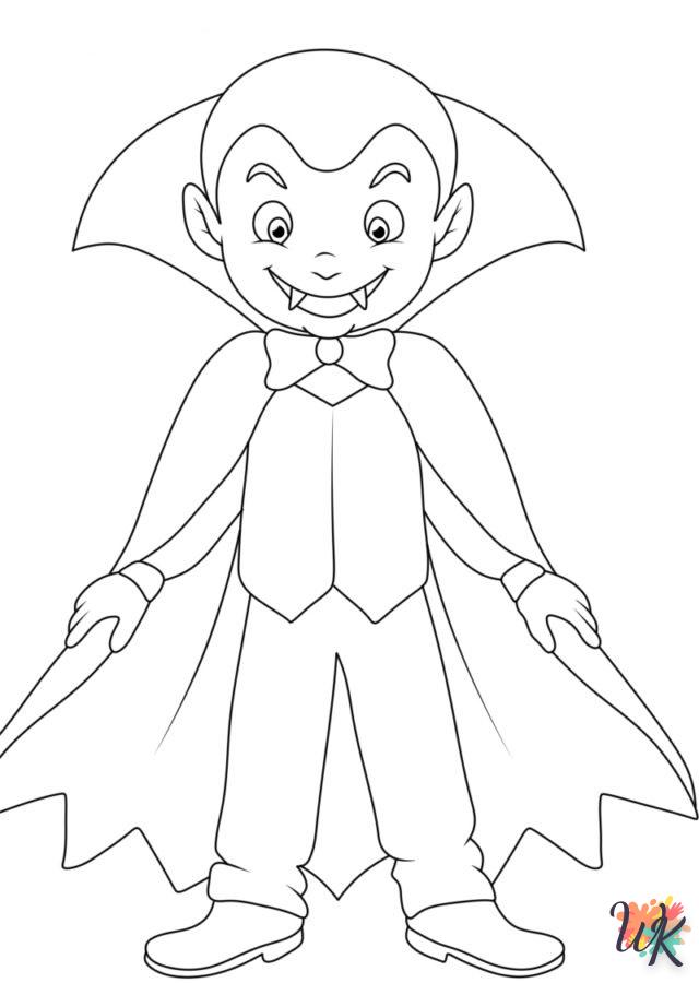 alphabet coloriage Vampire  en ligne 3