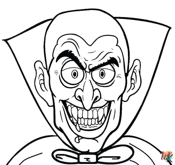 coloriage Vampire  gratuit à imprimer