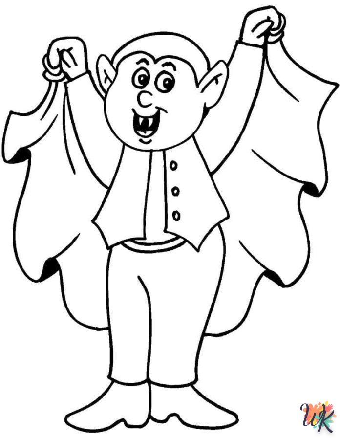 coloriage Vampire  en ligne pour bebe de 2 ans 2