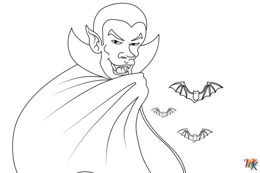 coloriage Vampire  gratuit à imprimer 1