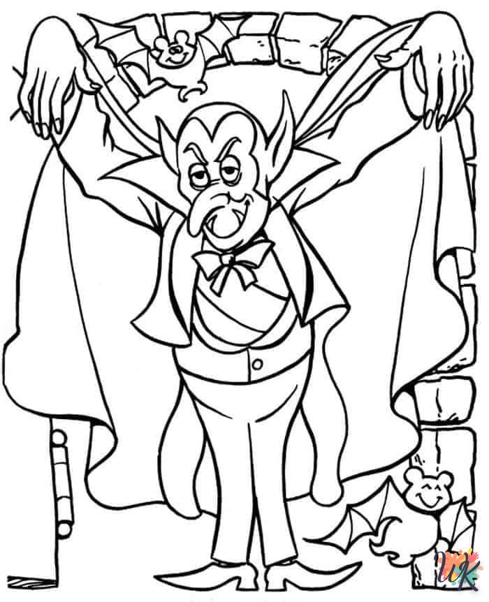 coloriage Vampire  a imprimer enfant 10 ans 1