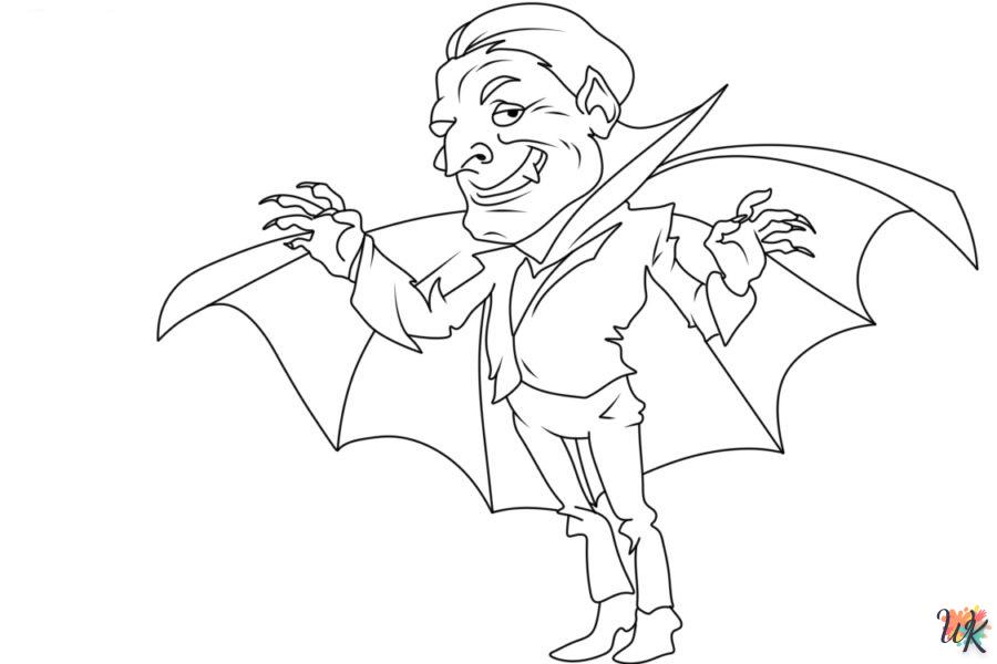 coloriage Vampire  pour enfant 3