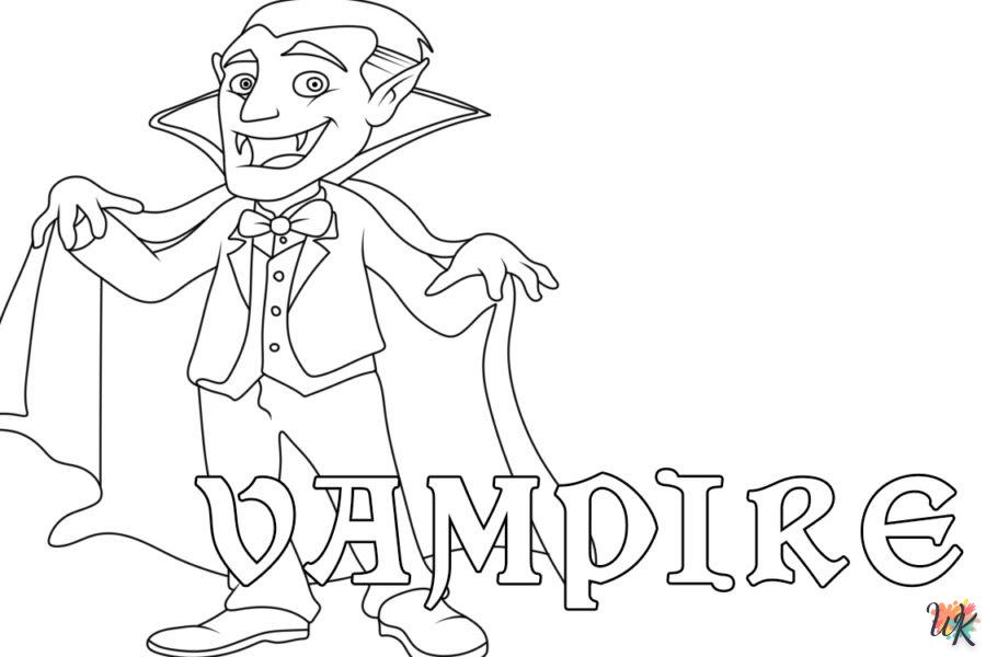 coloriage Vampire  pour enfant de 10 ans 1