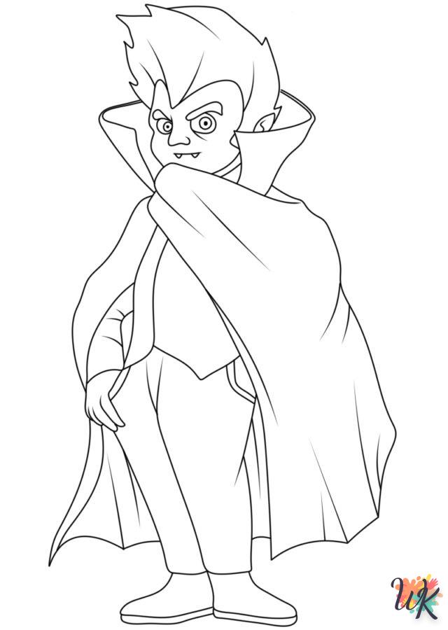 coloriage Vampire  de pour enfants