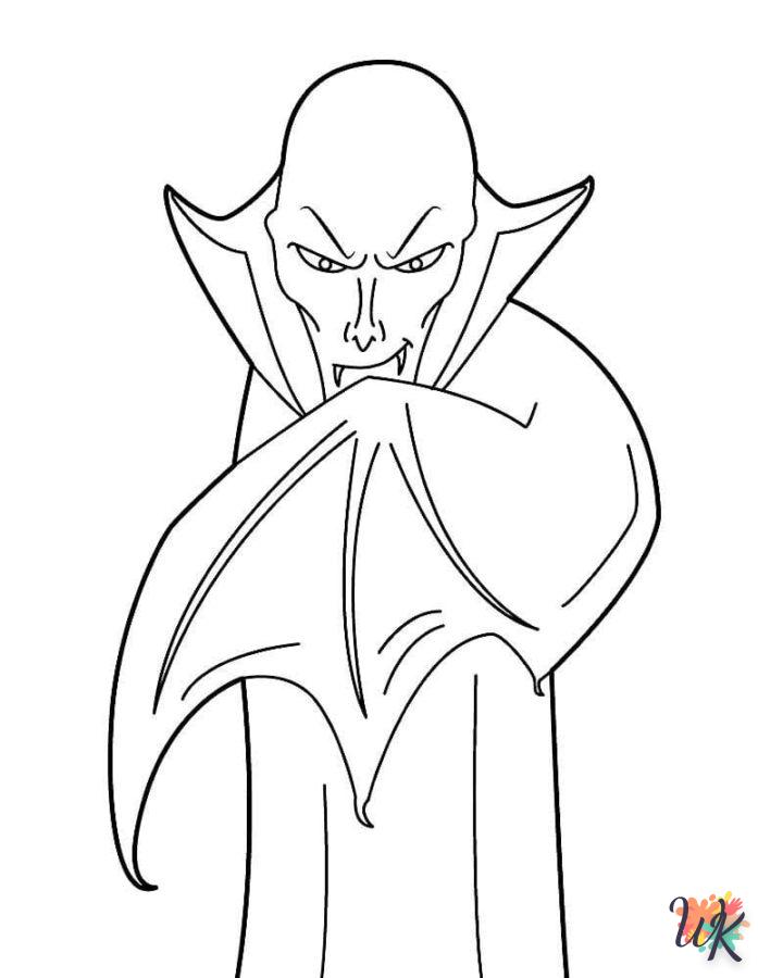 coloriage Vampire  pour enfant de 4 ans