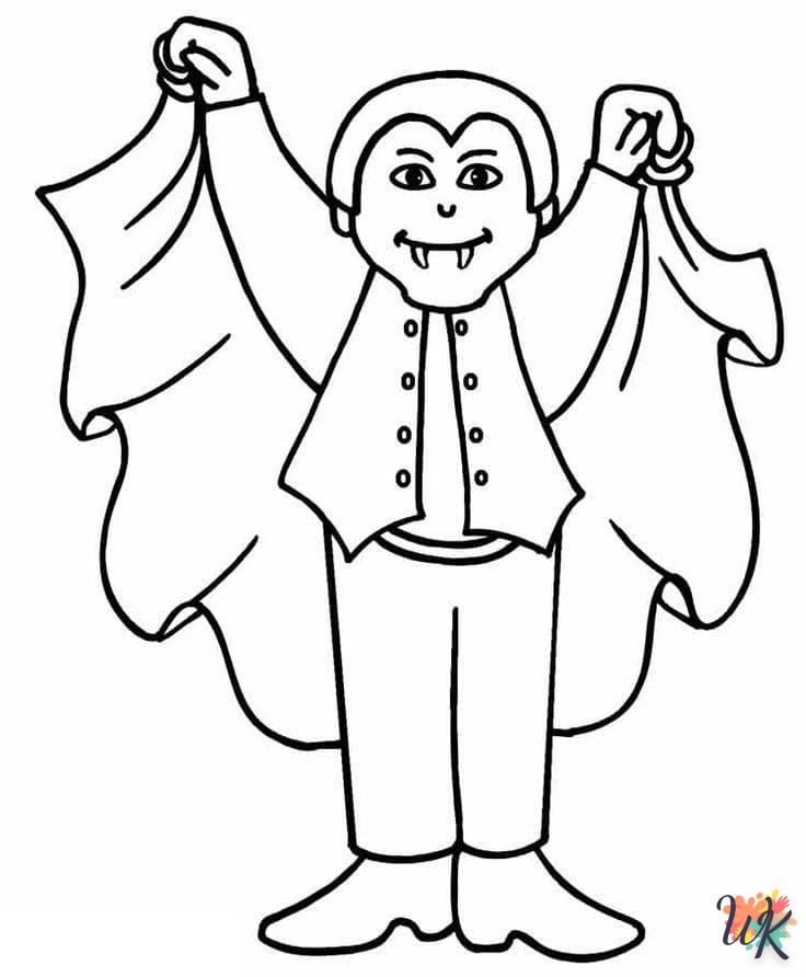 coloriage Vampire  a imprimer enfant 5 ans