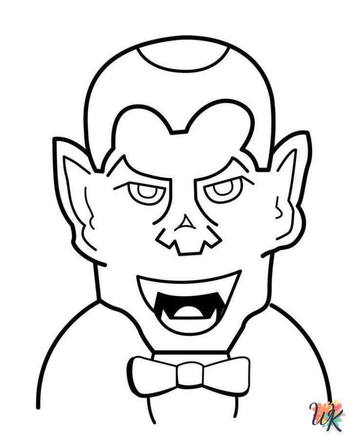 image pour coloriage Vampire  enfant