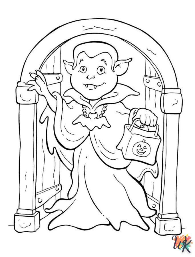 coloriage Vampire  à colorier en ligne gratuit 1