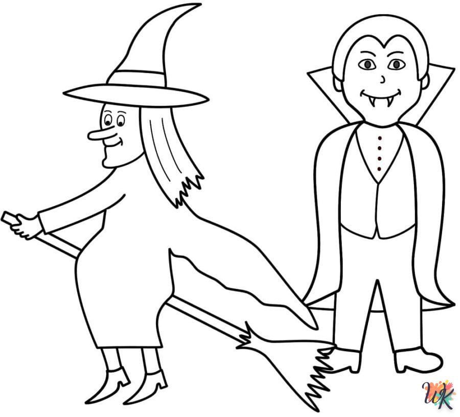 coloriage Vampire  à imprimer pour enfant de 4 ans 1