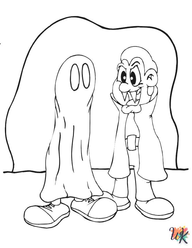 coloriage Vampire  enfant à imprimer gratuit 2