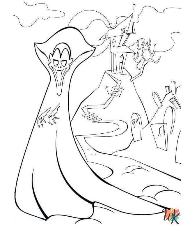 coloriage Vampire  pour enfant de 2 ans 1