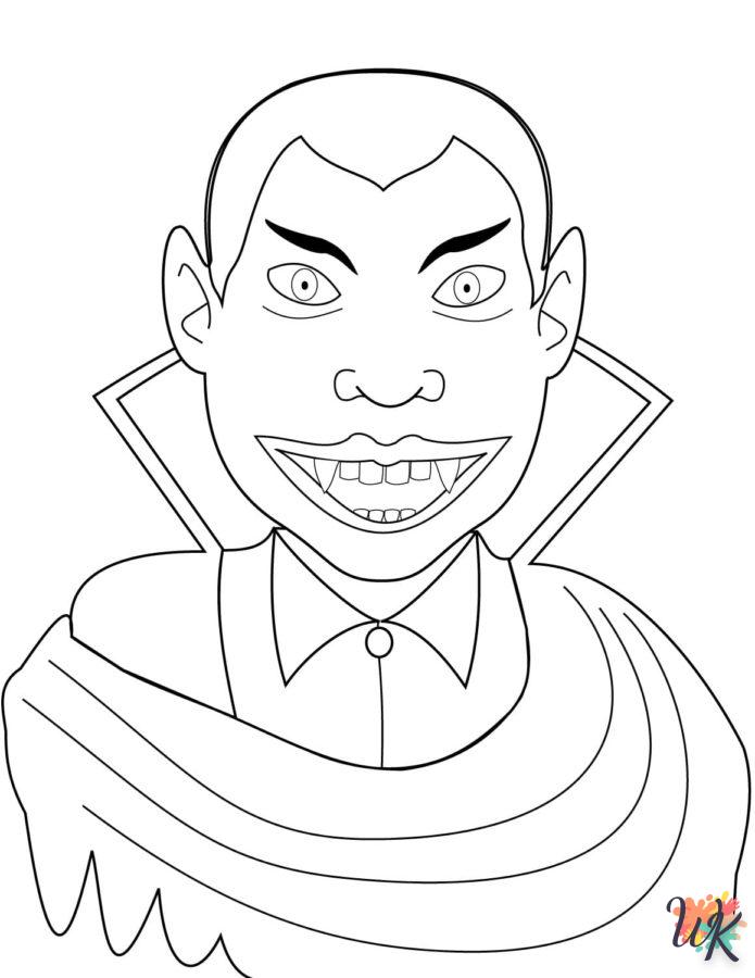 coloriage Vampire  à imprimer gratuit